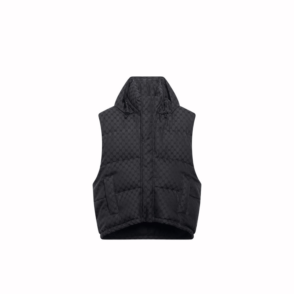 Balenciaga Men's Hacker Cocoon Puffer Gilet In Black
