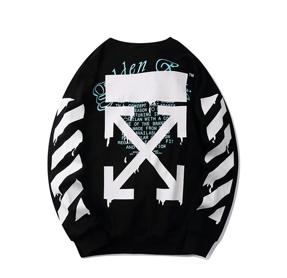 OFF-WHITE Dripping Arrows Incompiuto Sweatshirt Black