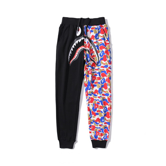 Bape Bangkok Black Half Camo Sweat Pant