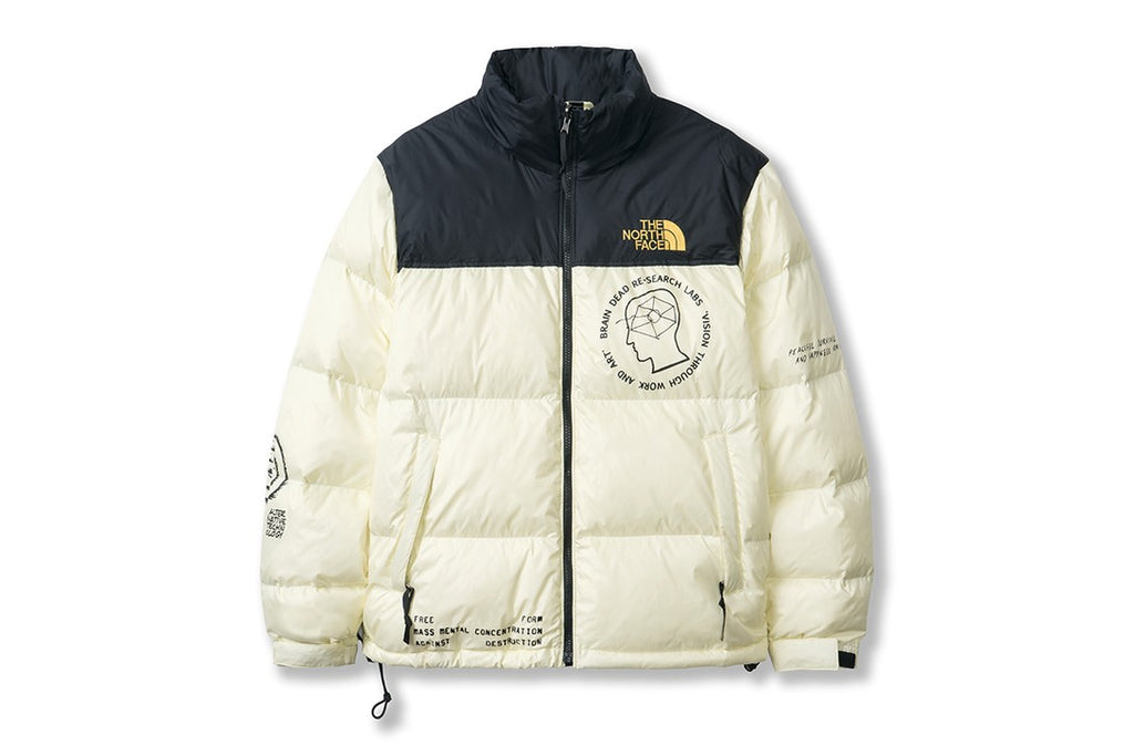 The North Face x Brain Dead Nuptse Jacket Cream
