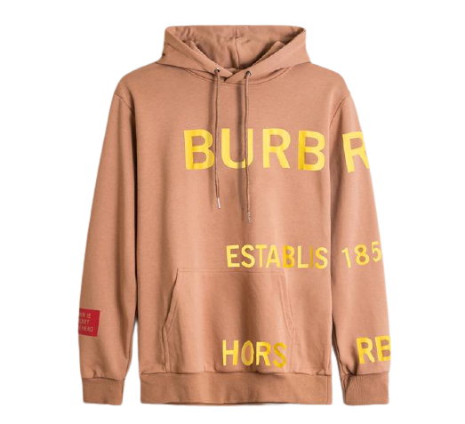 Burberry Horseferry Print Hoodie Natural