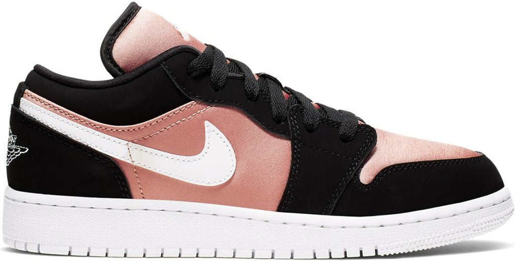 Air Jordan 1 Low Black White Rose Gold (GS)