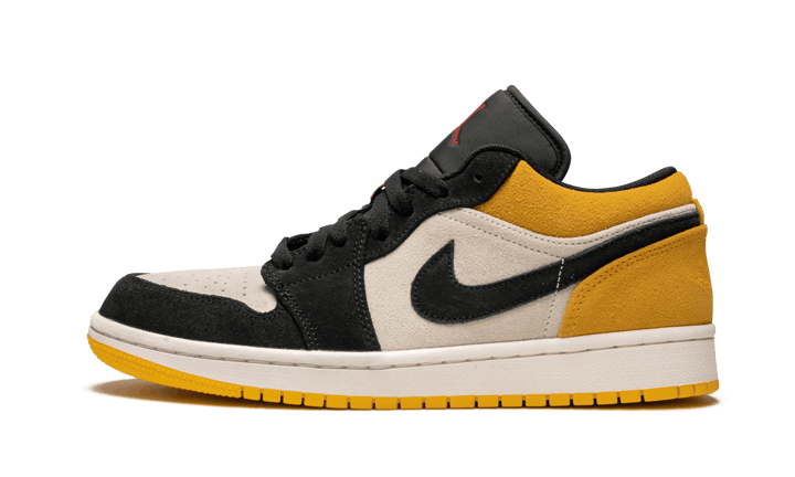 Air Jordan 1 Low Sail University Gold Black