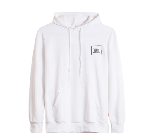 Burberry Logo Print Hoodie White