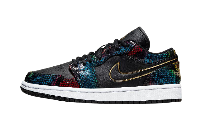 WMNS Air Jordan 1 Low Multicolor Snakeskin