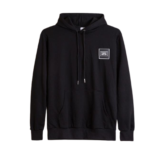 Burberry Logo Print Hoodie Black