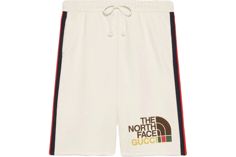 Gucci x The North Face Web Print Shorts Beige