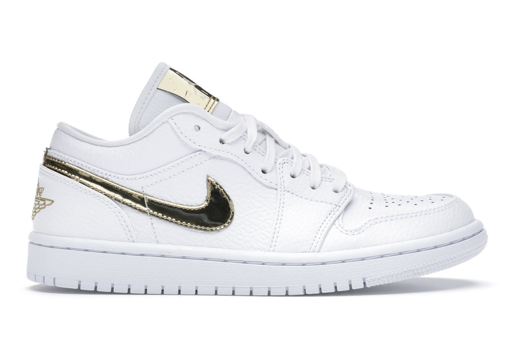 WMNS Air Jordan 1 Low White Metallic Gold