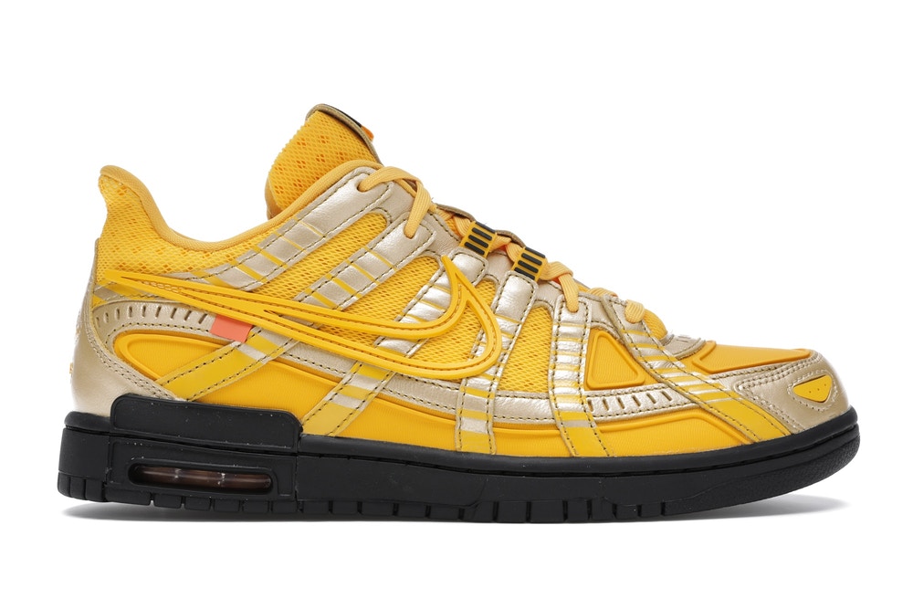 NIKE X OFF-WHITE AIR RUBBER DUNK "Off-White- University Gold"