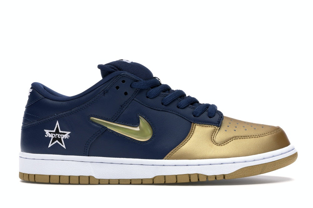 Supreme X Nike SB Dunk Low OG Jewel Swoosh Gold