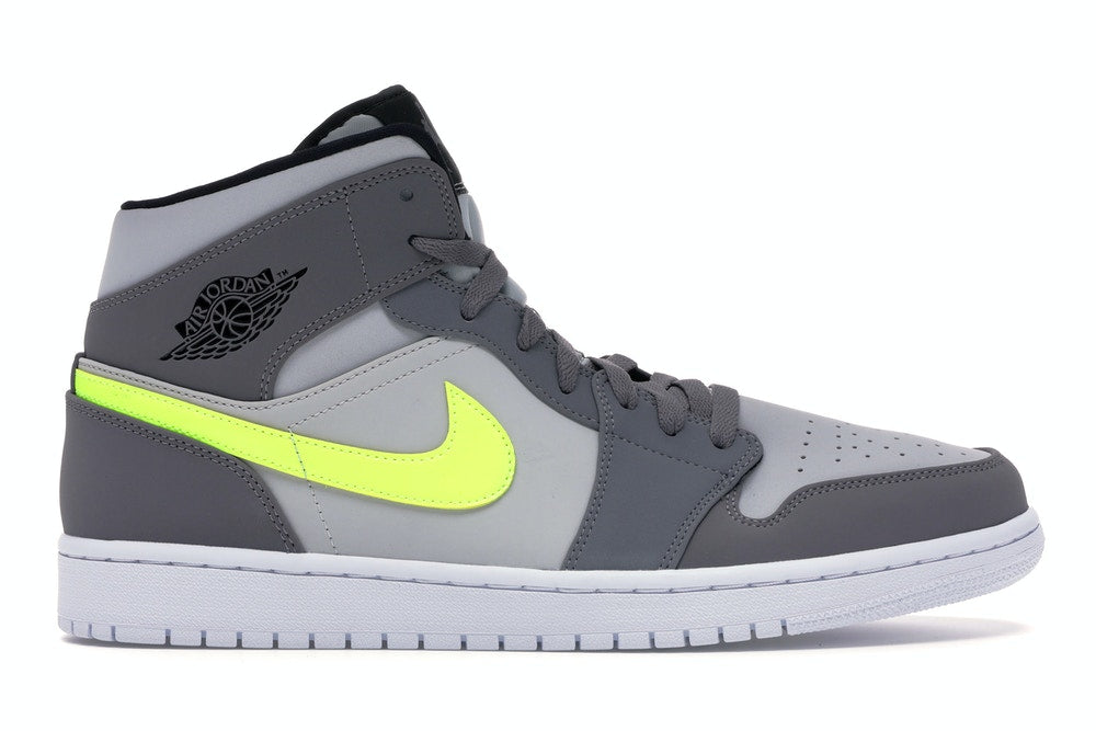 Air Jordan 1 Mid 'Grey Volt'