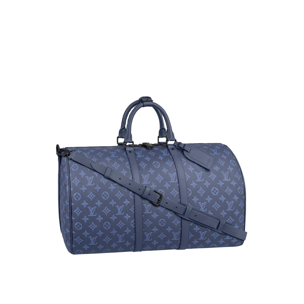Louis Vuitton Keepall Bandoulière 50 Bag Navy