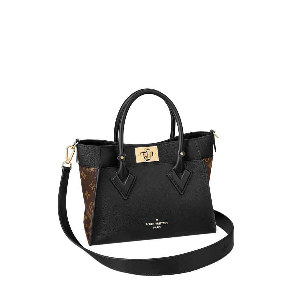 Louis Vuitton On My Side Pm Tote Bag Black